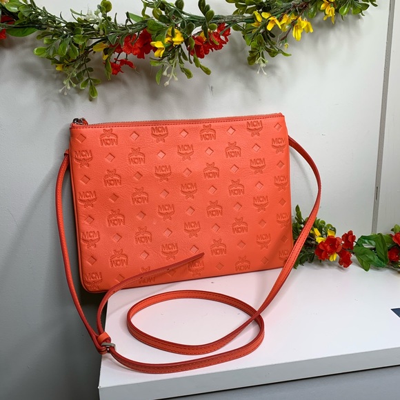 MCM Handbags - SALE🌴MCM Monogram Leather Crossbody Pouch